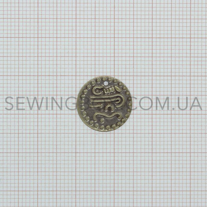 Монетки декоративні В048, колір антик (300шт)