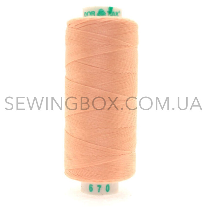 Нитки швейні Dor Tak 400Y 40/2, колір 670 (10шт)
