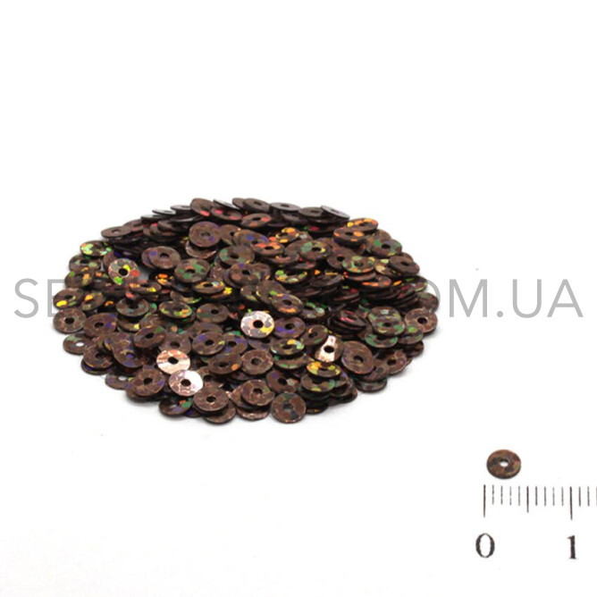 Паєтки голографічні 4мм, колір H-80 (5грам)