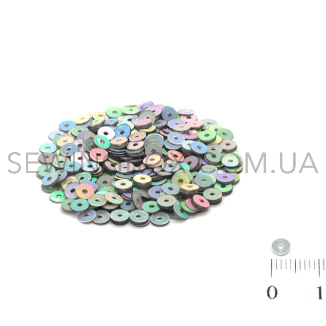 Паєтки голографічні 4мм, колір H-35 (5грам)