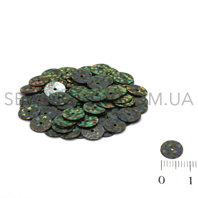Паєтки голографічні 8мм, колір H-90 (5грам)