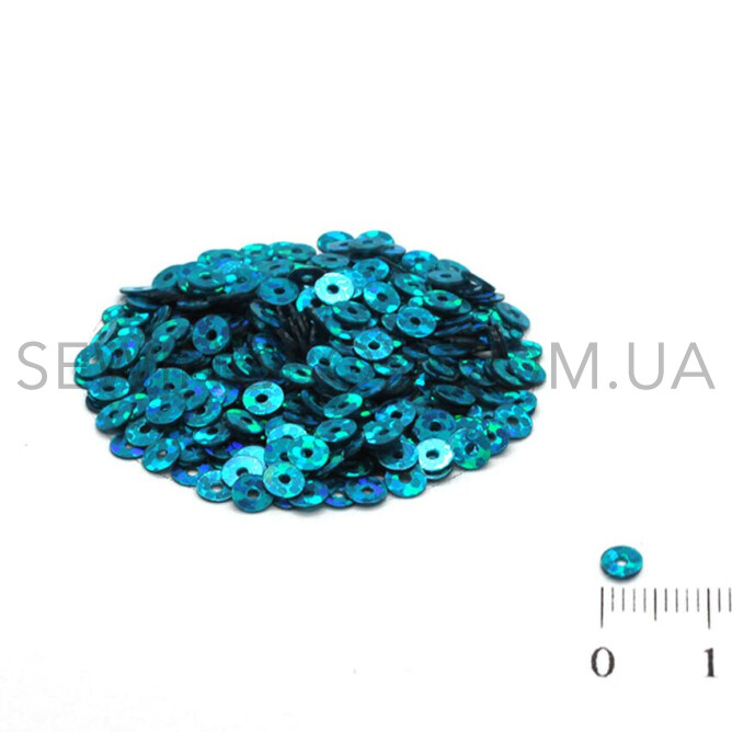 Паєтки голографічні 4мм, колір H-29 (5грам)