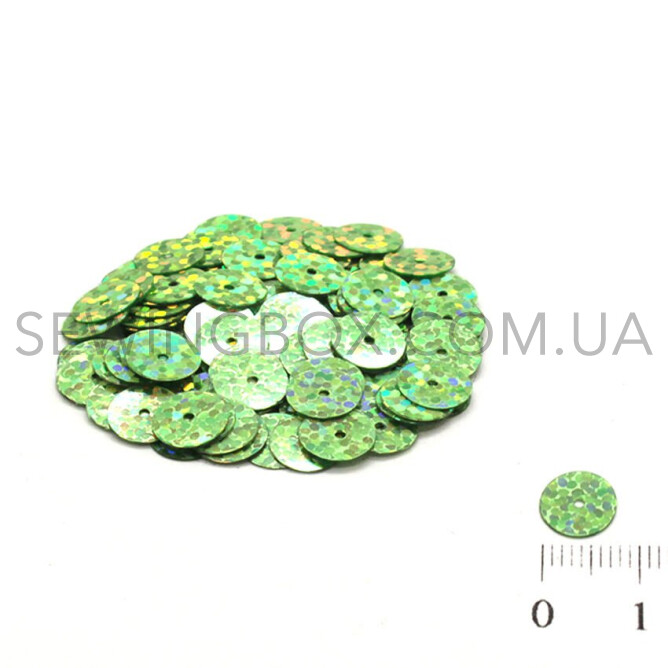 Паєтки голографічні 8мм, колір H-87 (5грам)