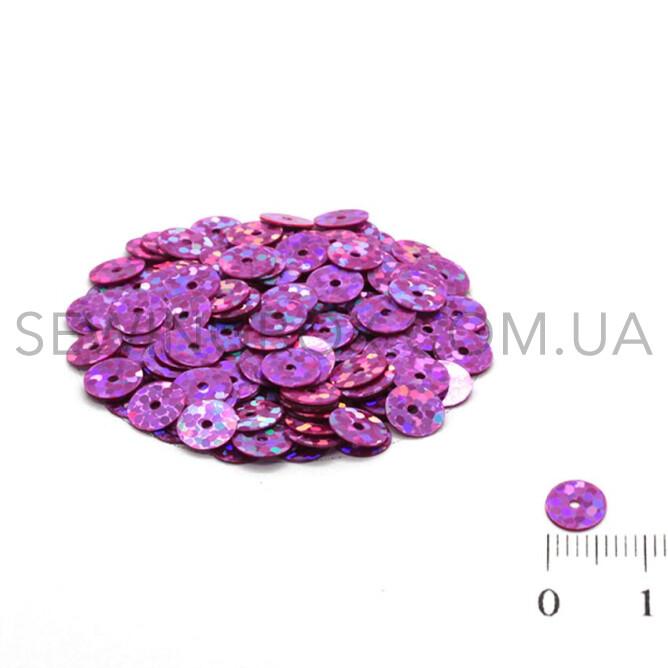 Паєтки голографічні 6мм, колір H-32 (5грам)