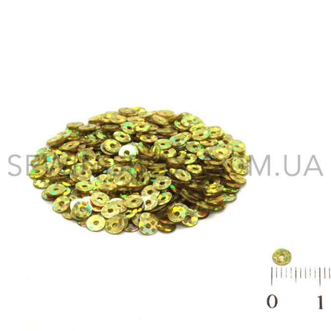 Паєтки голографічні 4мм, колір H-89 (5грам)