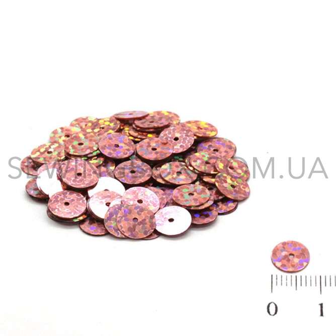 Паєтки голографічні 8мм, колір H-76 (5грам)